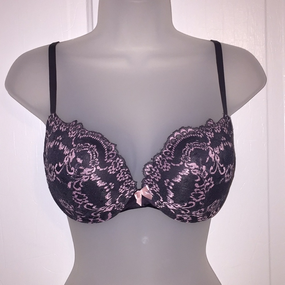 Padded push up lace bra